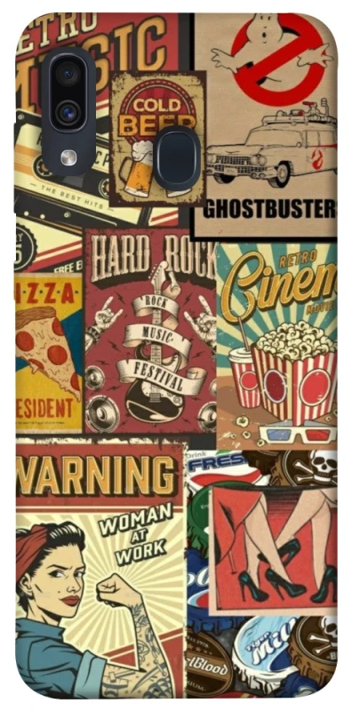 Чохол на Samsung Galaxy A20 / A30 Retro collage ver.2 фото 1 з 1