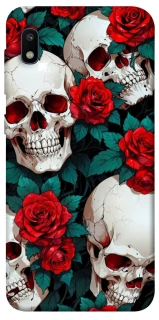 Чохол на Samsung Galaxy A10 (A105F) skull and rose фото 1 з 1