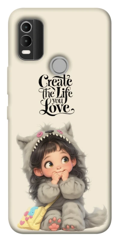 Чехол на Nokia C21 Plus Create the life you love фото 1 из 1