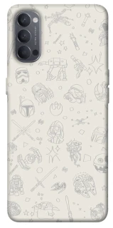 Чохол на Oppo Reno 4 Star Wars background ver.1 фото 1 з 1