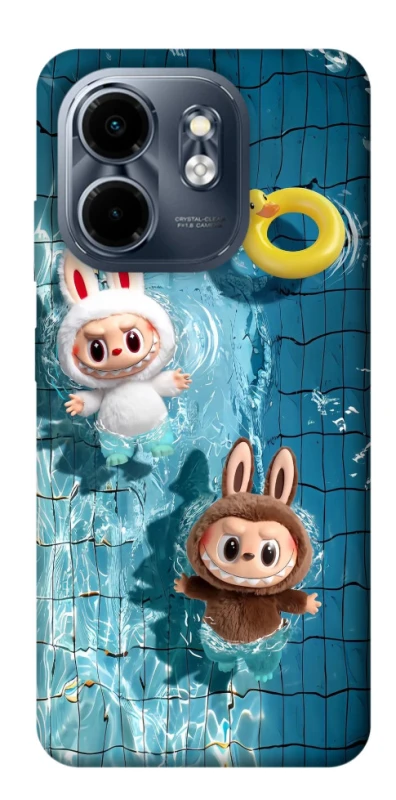Чохол на Infinix Smart 9 4G / Hot 50i Labubu in the pool фото 1 з 1