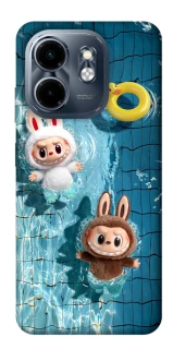 Чехол на Infinix Smart 9 4G / Hot 50i Labubu in the pool фото 1 из 1