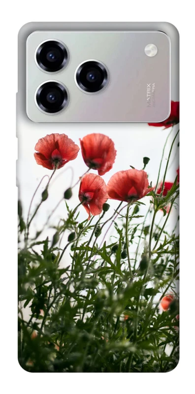 Чехол на ZTE Blade A76 Поле маков фото 1 из 1