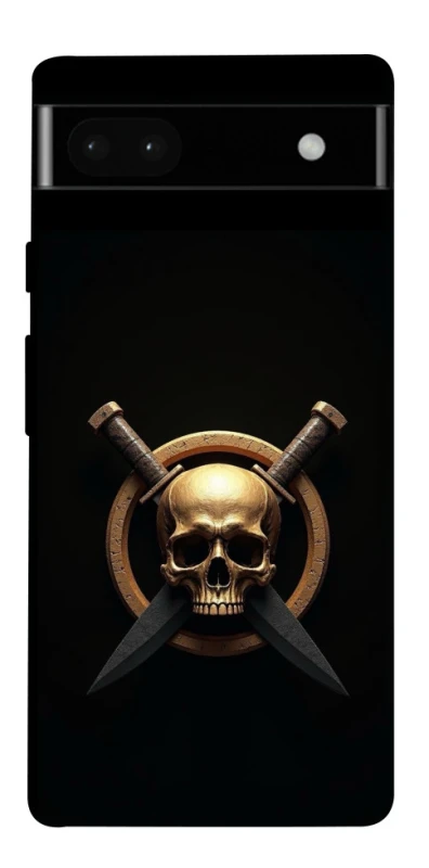 Чехол на Google Pixel 6a Golden Skull фото 1 из 1