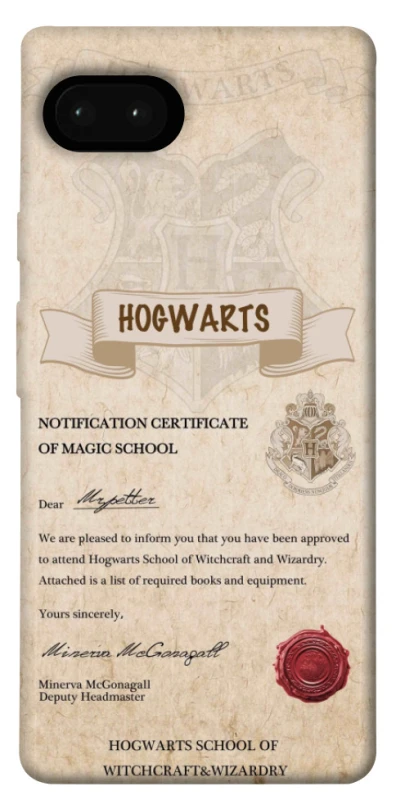 Чехол на Google Pixel 7a The Hogwarts acceptance letter фото 1 из 1