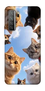 Чехол на Huawei Nova 7 SE Cats фото 1 из 1