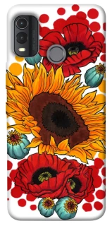 Чохол на Nokia G11 Plus Соняшники та маки фото 1 з 1