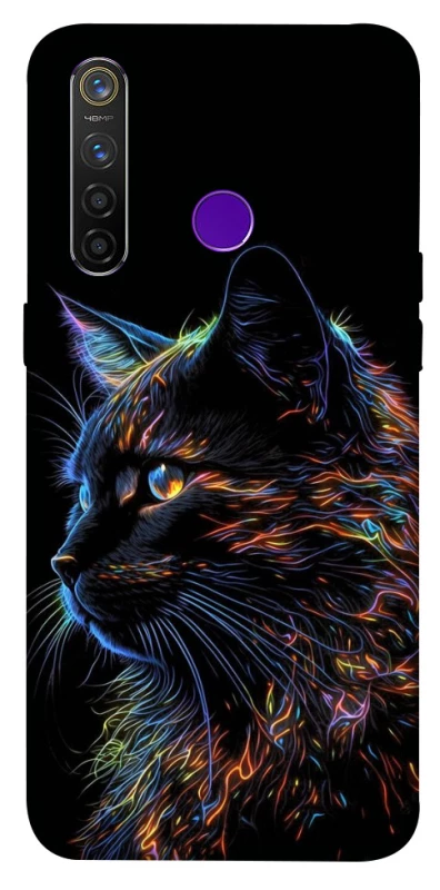 Чехол на Realme 5 Pro Черный кот фото 1 из 1