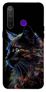 Чехол на Realme 5 Pro Черный кот фото 1 из 1