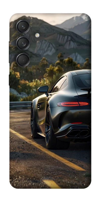 Чехол на Samsung Galaxy M55 Car in the mountains фото 1 из 1