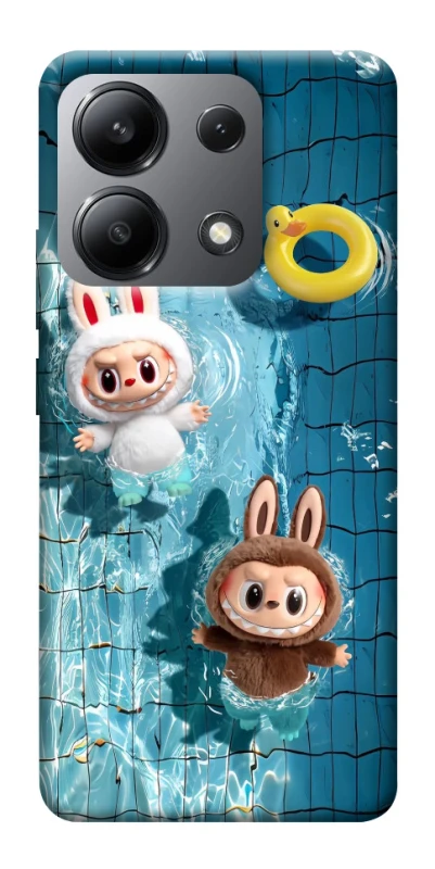 Чохол на Xiaomi Redmi Note 13 4G Labubu in the pool фото 1 з 1