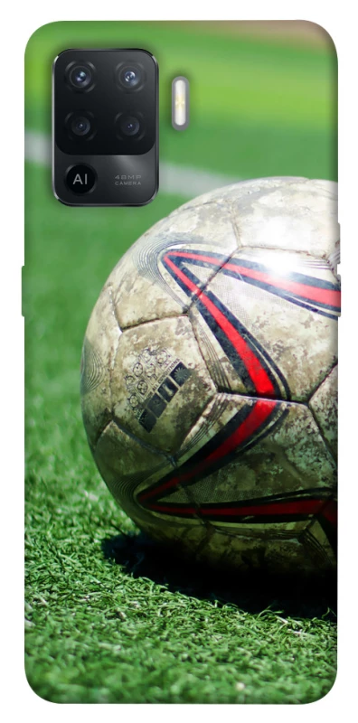 Чехол на Oppo Reno 5 Lite Мяч на газоне фото 1 из 1