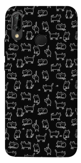 Чохол на Huawei P20 Lite Black Cats фото 1 Чохол на Huawei P20 Lite Black Cats фото 1 з 1