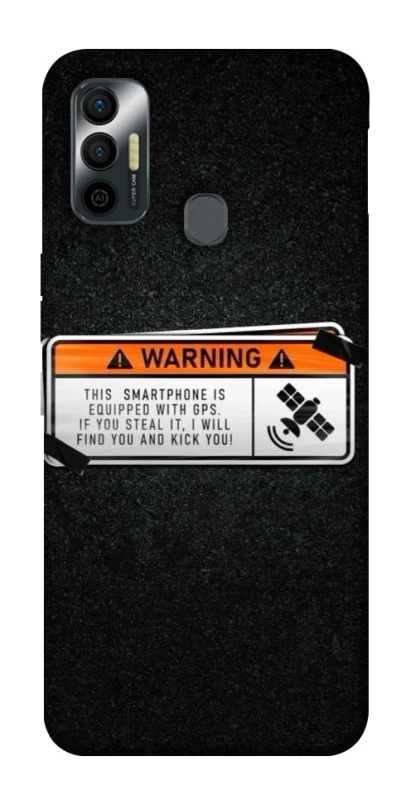 Чохол на TECNO Spark 7 Warning фото 1 з 1