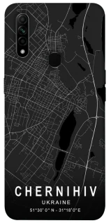 Чехол на Oppo A31 Chernihiv map фото 1 из 1