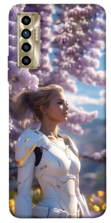 Чехол на TECNO Camon 17P Cyber space girl ver.1 фото 1 из 1
