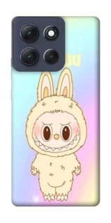 Чохол на Motorola Moto G86 Power Fluffy Rainbow Labubu фото 1 з 1