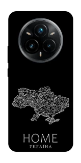 Чехол на Realme 14 Pro Ukraine black map фото 1 из 1