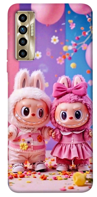 Чехол на TECNO Camon 17P Labubu twins ver.2 фото 1 из 1