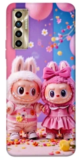 Чехол на TECNO Camon 17P Labubu twins ver.2 фото 1 из 1
