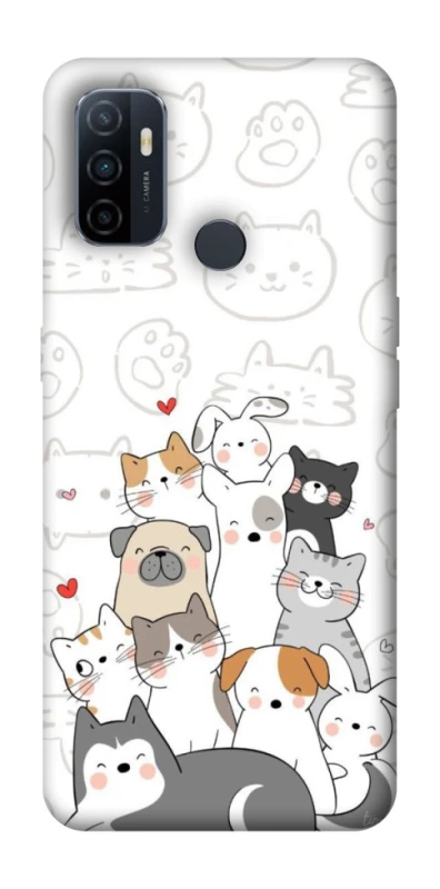 Чехол на Oppo A53 / A32 / A33 Funny Pets фото 1 из 1