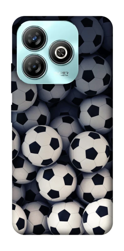 Чехол на ZTE Blade A75 4G Футбольные мячи фото 1 из 1