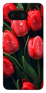 Чохол на Google Pixel 8 Червоні тюльпани фото 1 з 1