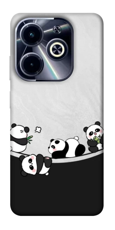 Чохол на Infinix Hot 40i Four pandas фото 1 з 1