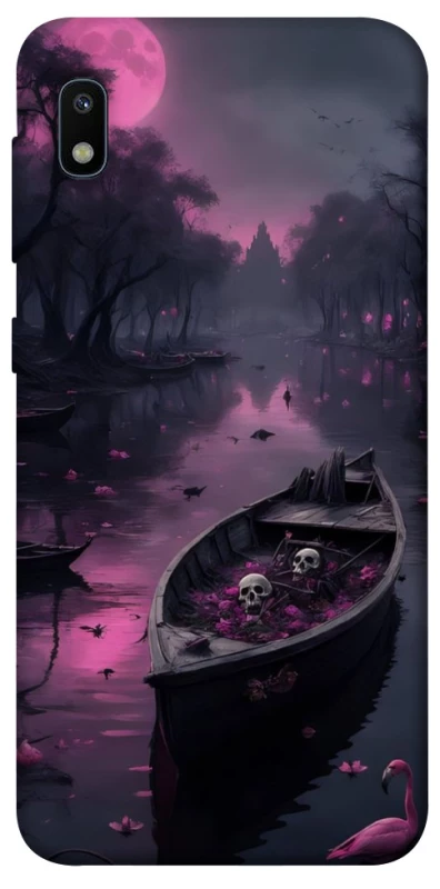 Чохол на Samsung Galaxy A10 (A105F) Boat and flamingo фото 1 з 1