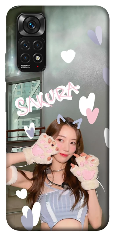 Чохол на Xiaomi Redmi Note 11 (Global) / Note 11S Sakura - LE SSERAFIM фото 1 з 1