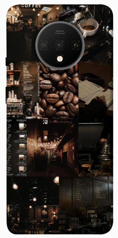 Чехол на OnePlus 7T Coffee collage ver.1 фото 1 из 1