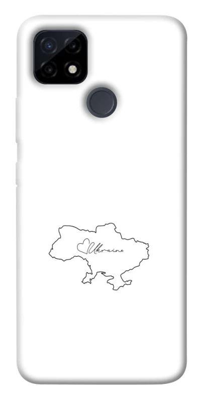 Чохол на Realme C25Y Ukraine map фото 1 з 1
