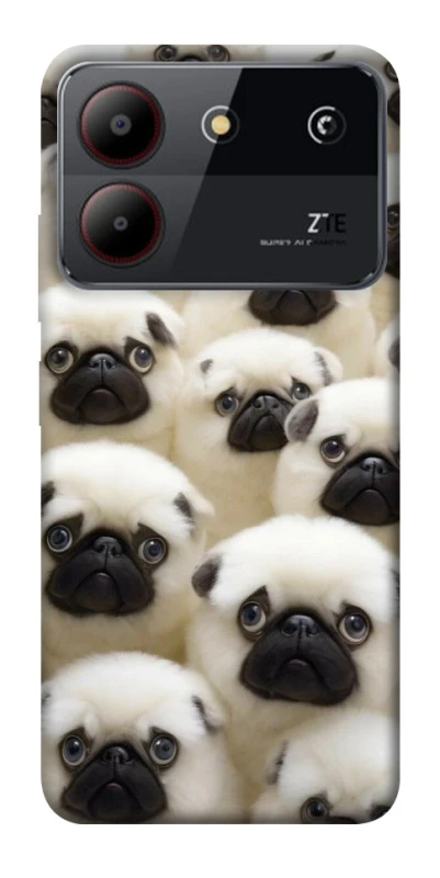Чохол на ZTE Blade A54 4G Doggy Pug Love фото 1 з 1