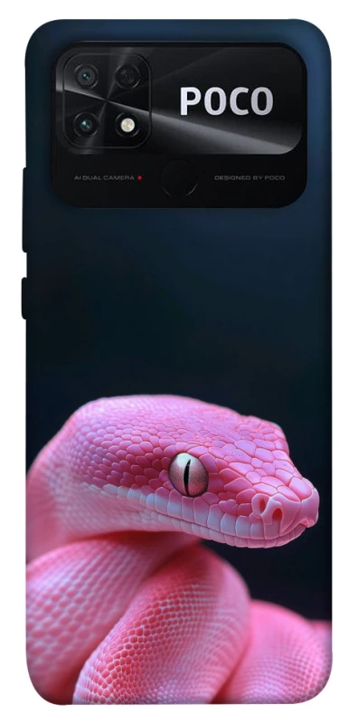 Чохол на Xiaomi Poco C40 Рожева змія фото 1 з 1