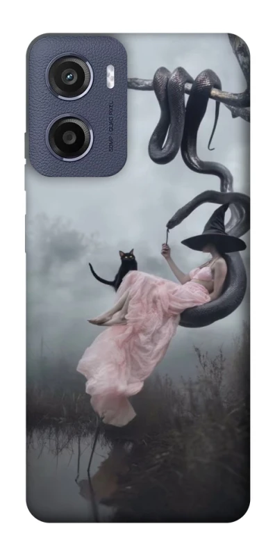 Чохол на Motorola Moto E15 Halloween Witch ver.5 фото 1 з 1