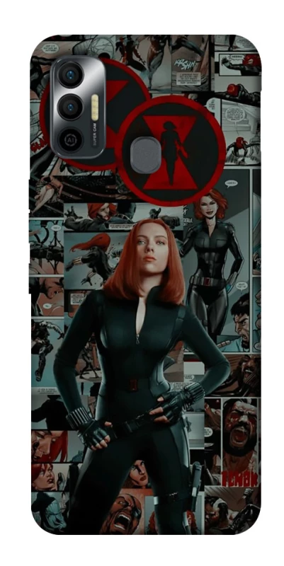 Чохол на TECNO Spark 7 Black Widow фото 1 з 1