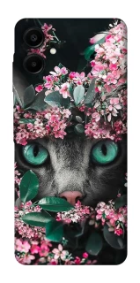 Чохол на Samsung Galaxy A07 Кіт в квітах фото 1 з 1