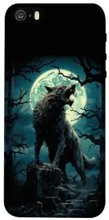 Чохол на Apple iPhone 5/5S/SE Вовк під місяцем фото 1 з 1