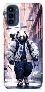 Чехол на Motorola Moto G41 Панда курьер фото 1 из 1