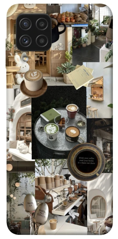 Чохол на Samsung Galaxy A22 4G Coffee collage ver.4 фото 1 з 1