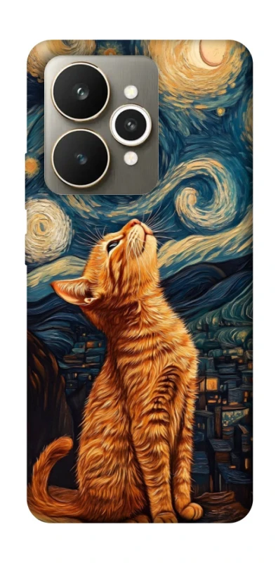 Чохол на Realme 15 van gogh cat фото 1 з 1