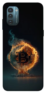 Чехол на Nokia G21 Fire Bitcoin фото 1 из 1