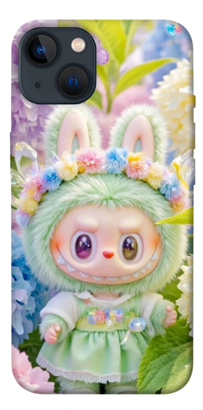 Чохол на Apple iPhone 13 (6.1") Labubu & Flowers ver.2 фото 1 з 1