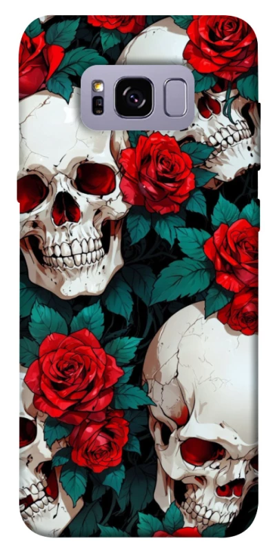 Чохол на Samsung G955 Galaxy S8 Plus skull and rose фото 1 з 1