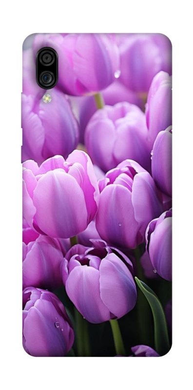 Чехол на ZTE Blade A5 (2020) Фиолетовые тюльпаны фото 1 из 1
