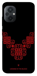 Чохол на Xiaomi Poco M5 Чорно-червона вишиванка фото 1 з 1