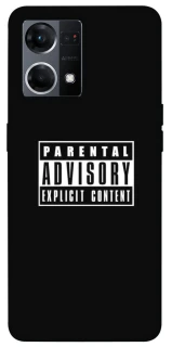 Чохол на Oppo Reno 7 4G Parental Advisory Label фото 1 з 1