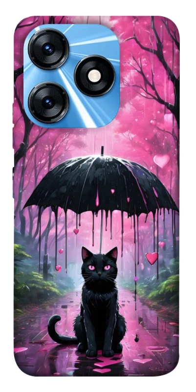 Чехол на TECNO Spark 10 Black cat фото 1 из 1