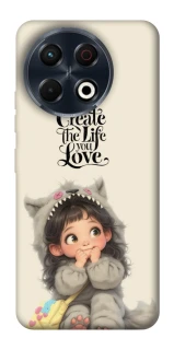 Чехол на TECNO Spark 30 Pro (KL7) Create the life you love фото 1 из 1