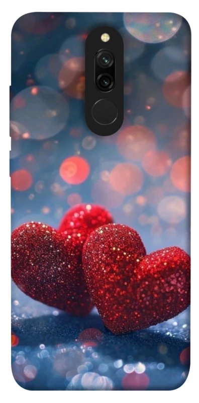 Чохол на Xiaomi Redmi 8 Red hearts фото 1 з 1